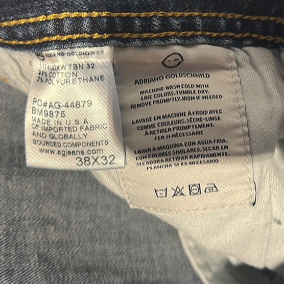 Ag Adriano Goldschmied Blue Jeans with Vintage Wash - Picture 3 of 5